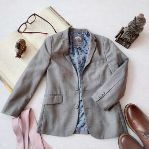 Appaman Fine Tailoring Boys Gray Suit Blazer Size 8, EUC